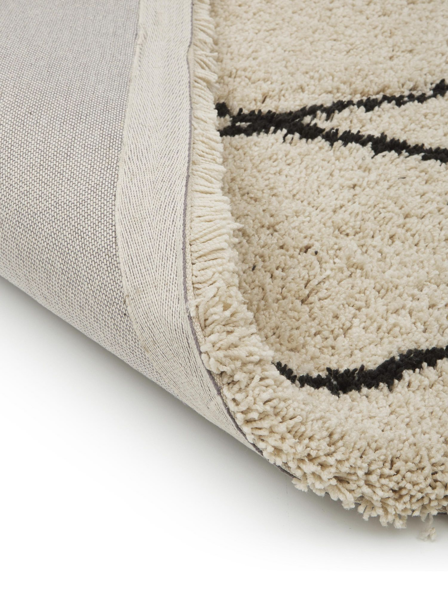 Puszysty dywan wysokowłosy Naima, ręcznie tkany, 160 x 230 cm